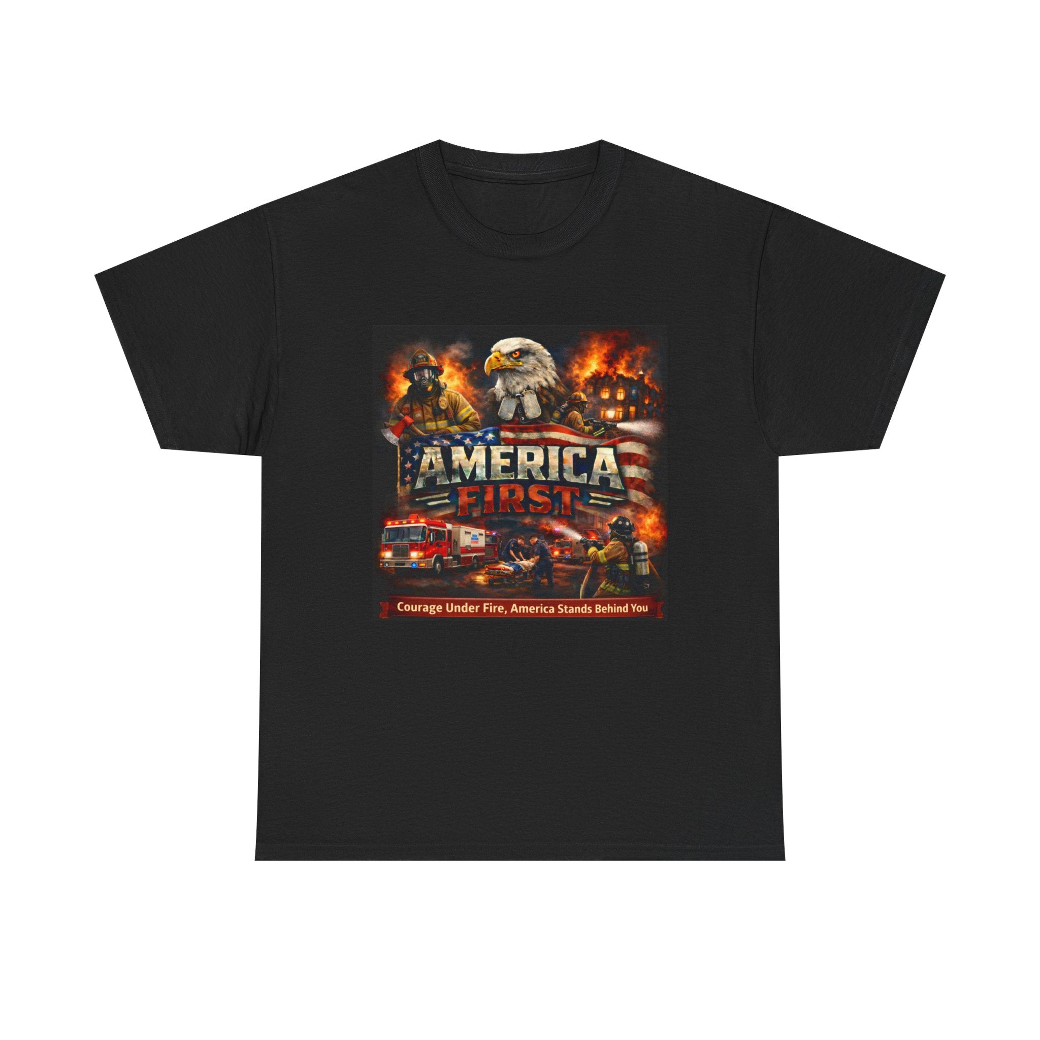 T-Shirt - America First Firefighter Series