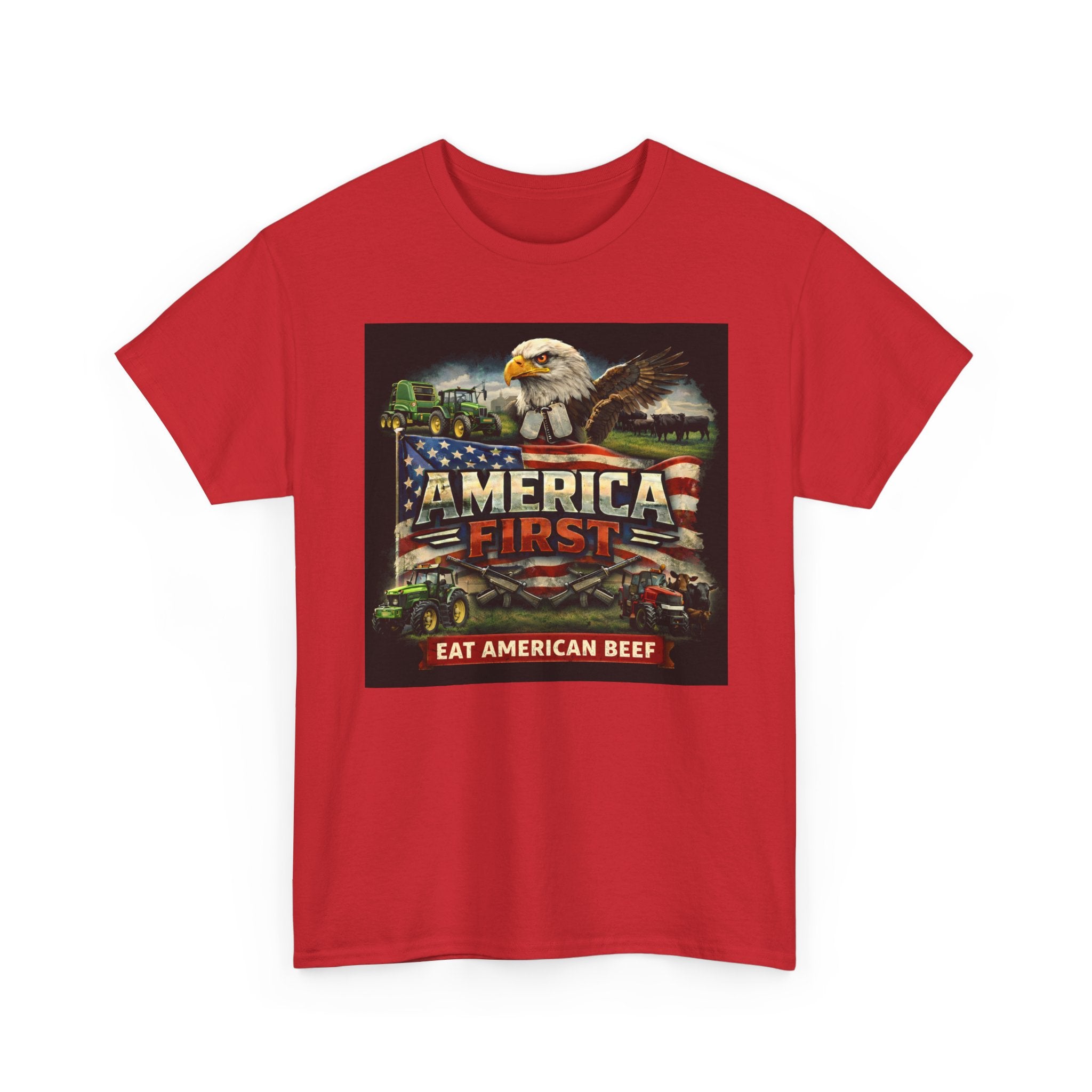 T-Shirt - America First Rancher Eat Beef Series