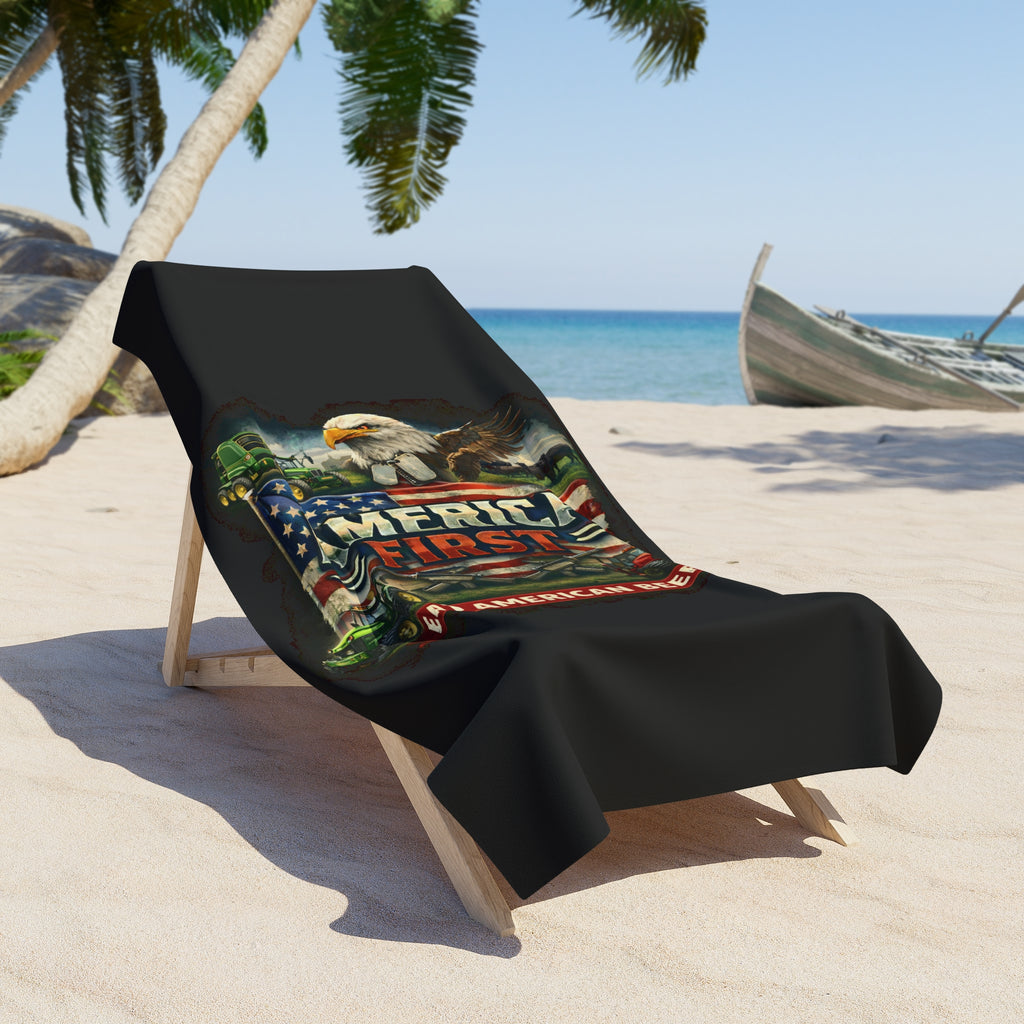 Beach Towel – America First Rancher Eat Beef Series