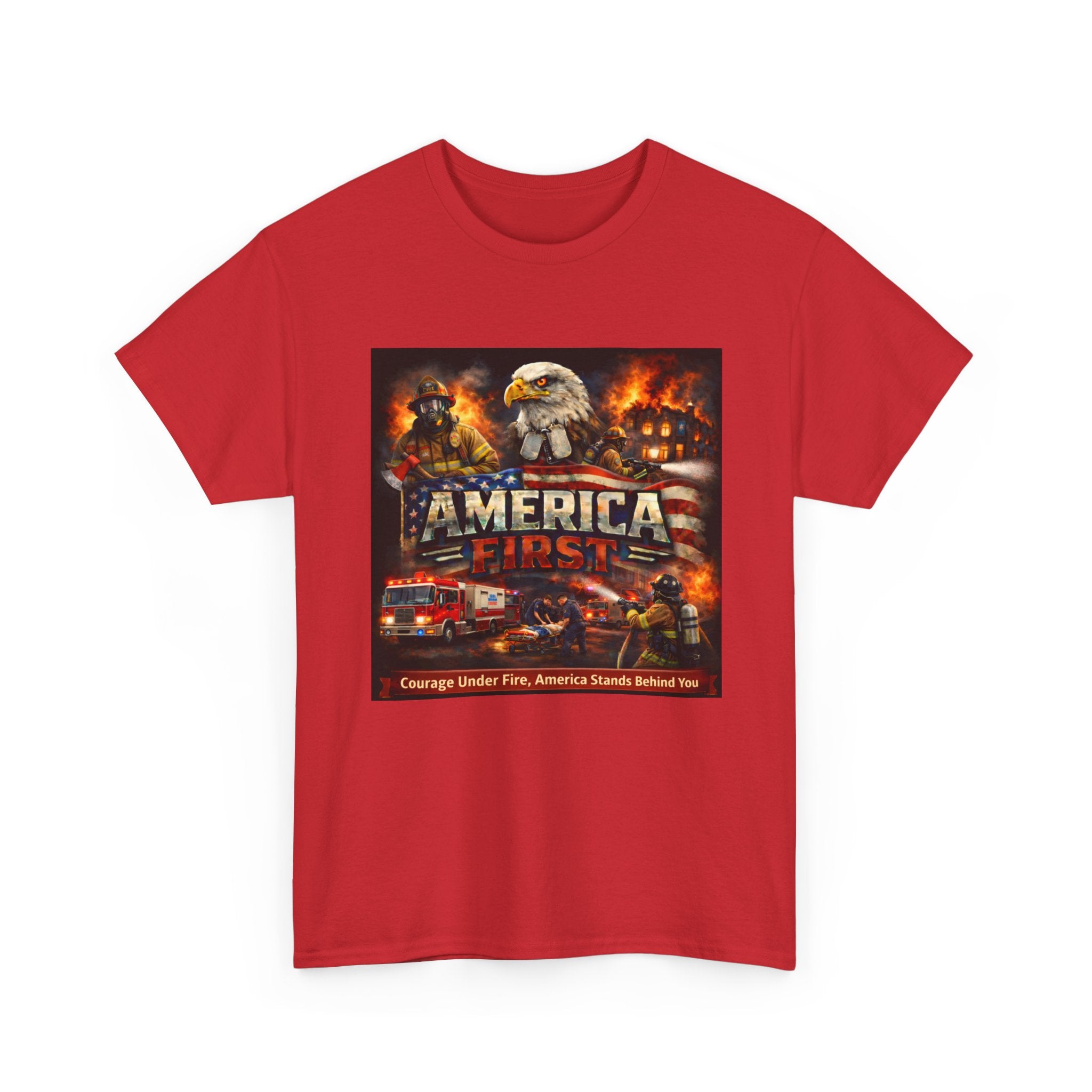 T-Shirt - America First Firefighter Series