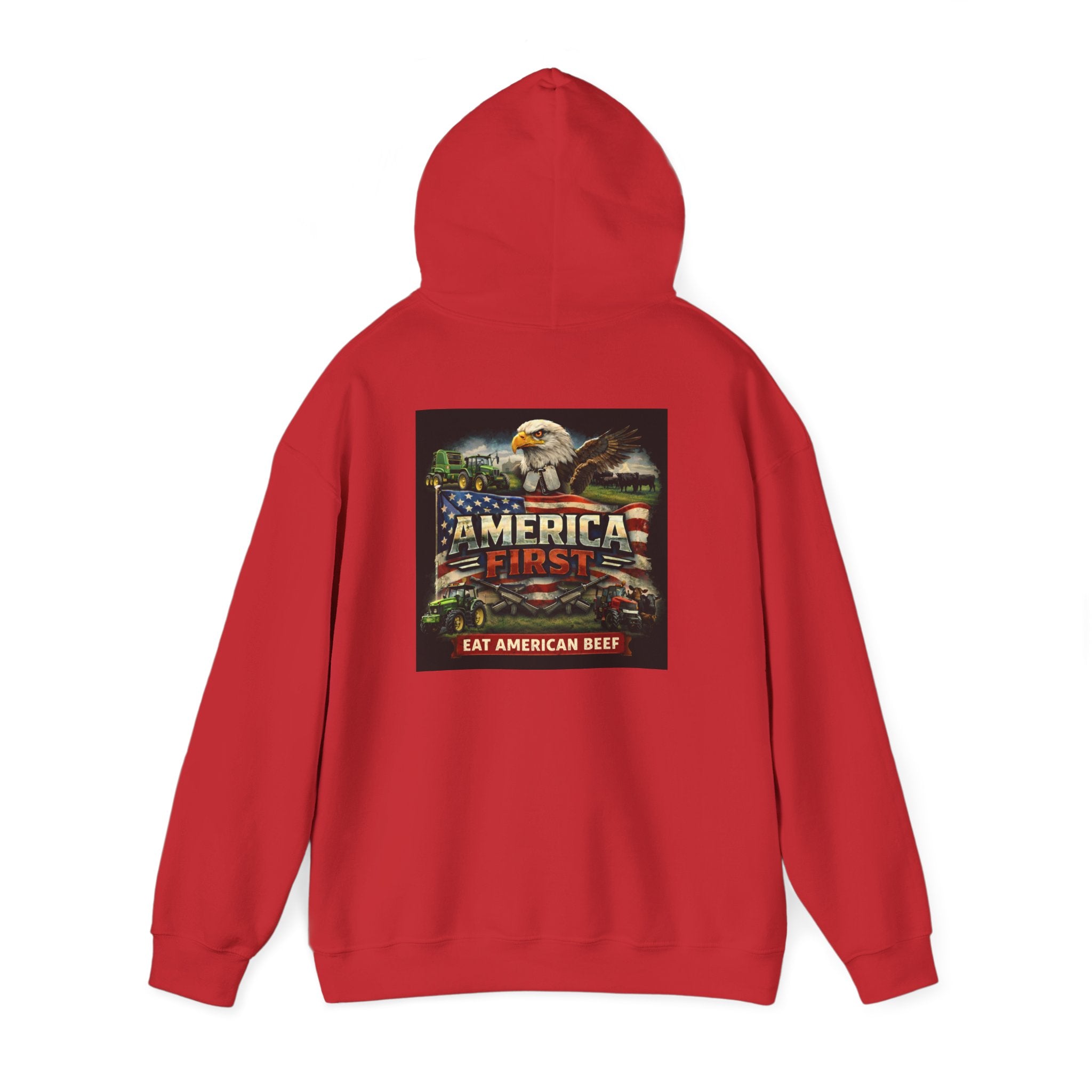 Hoodie - America First Rancher Eat Beef Series