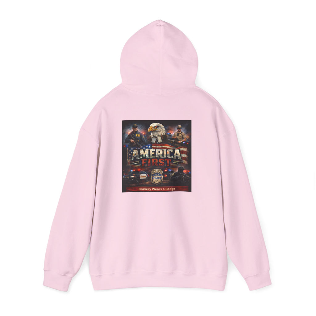 Hoodie - America First Law Enforcement Series