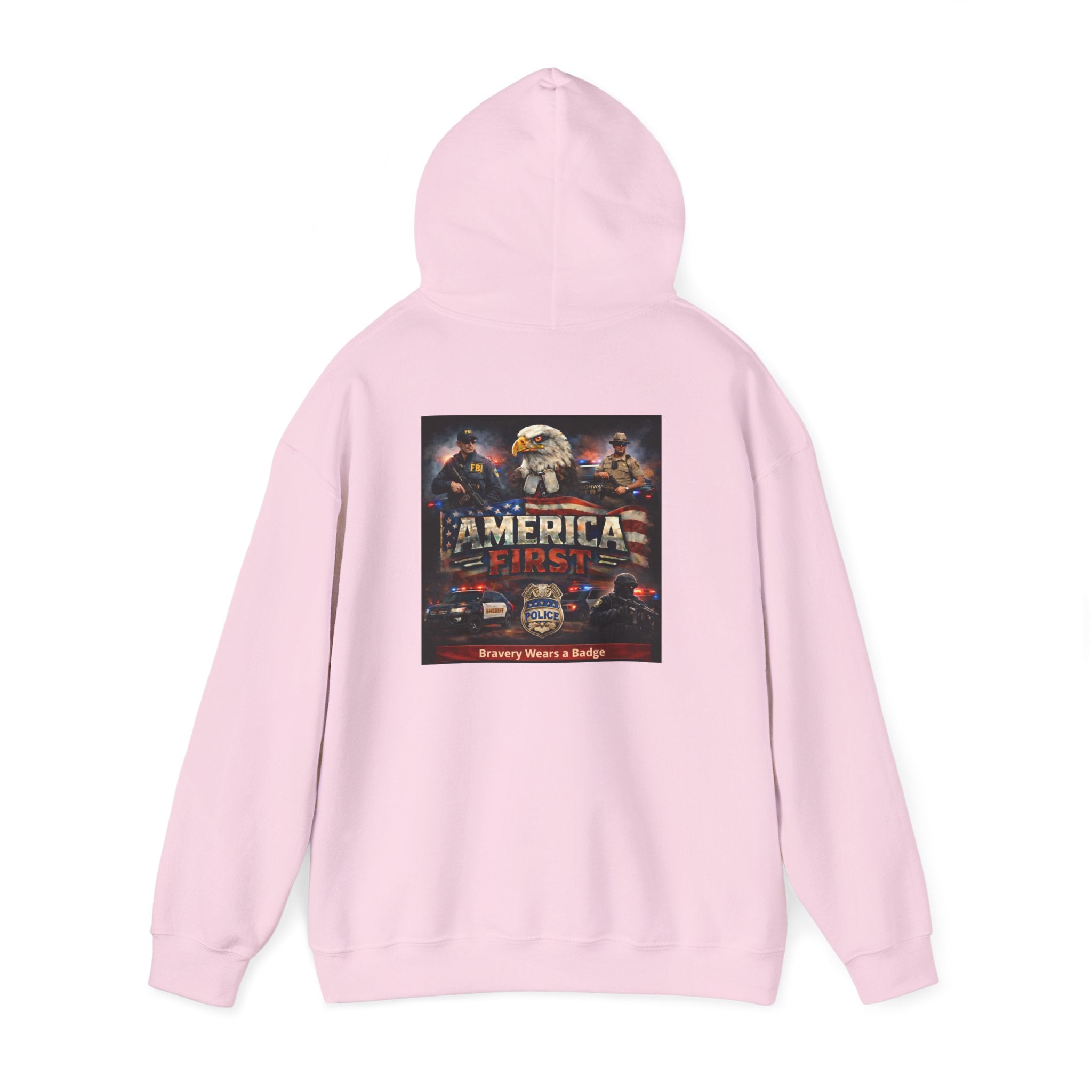 Hoodie - America First Law Enforcement Series