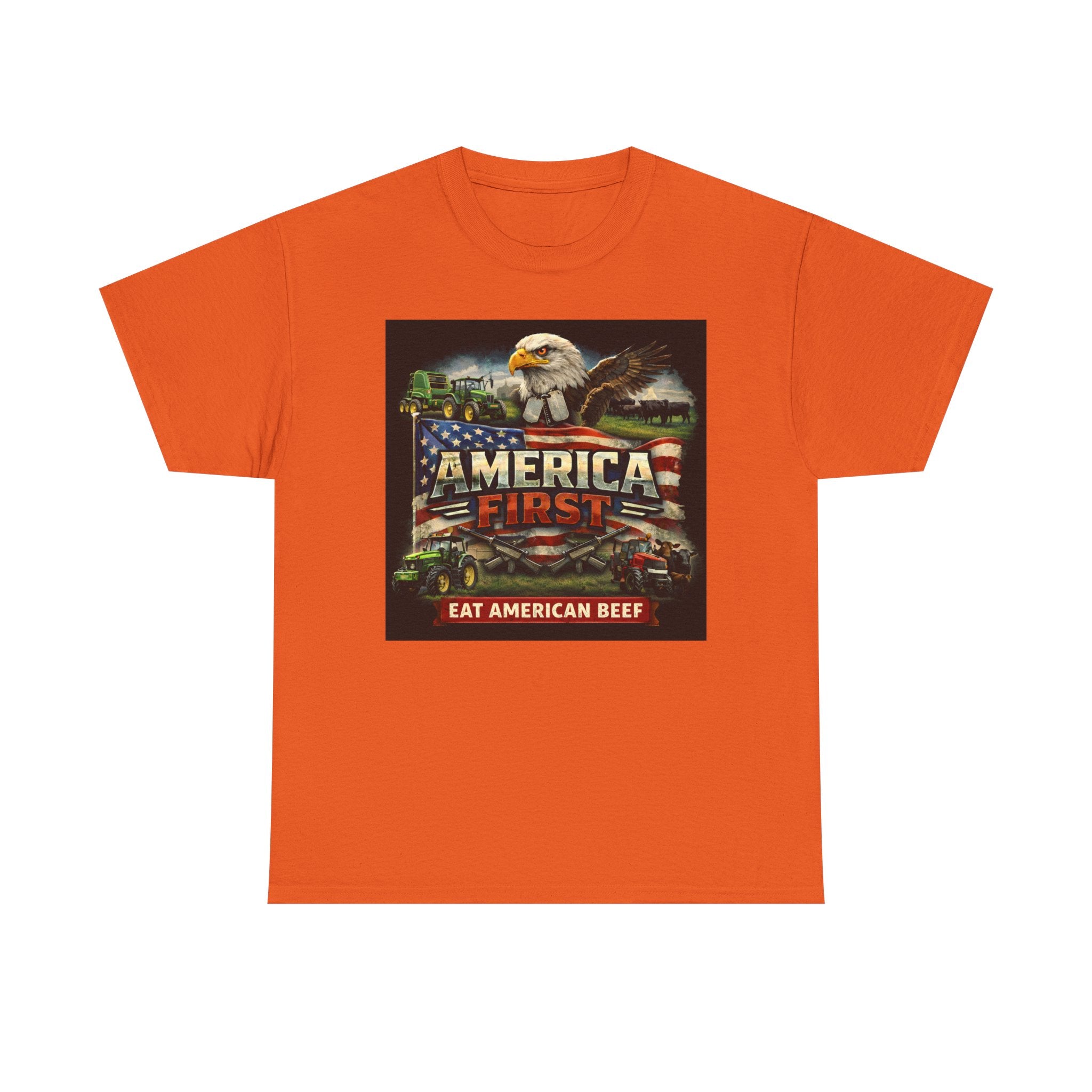 T-Shirt - America First Rancher Eat Beef Series