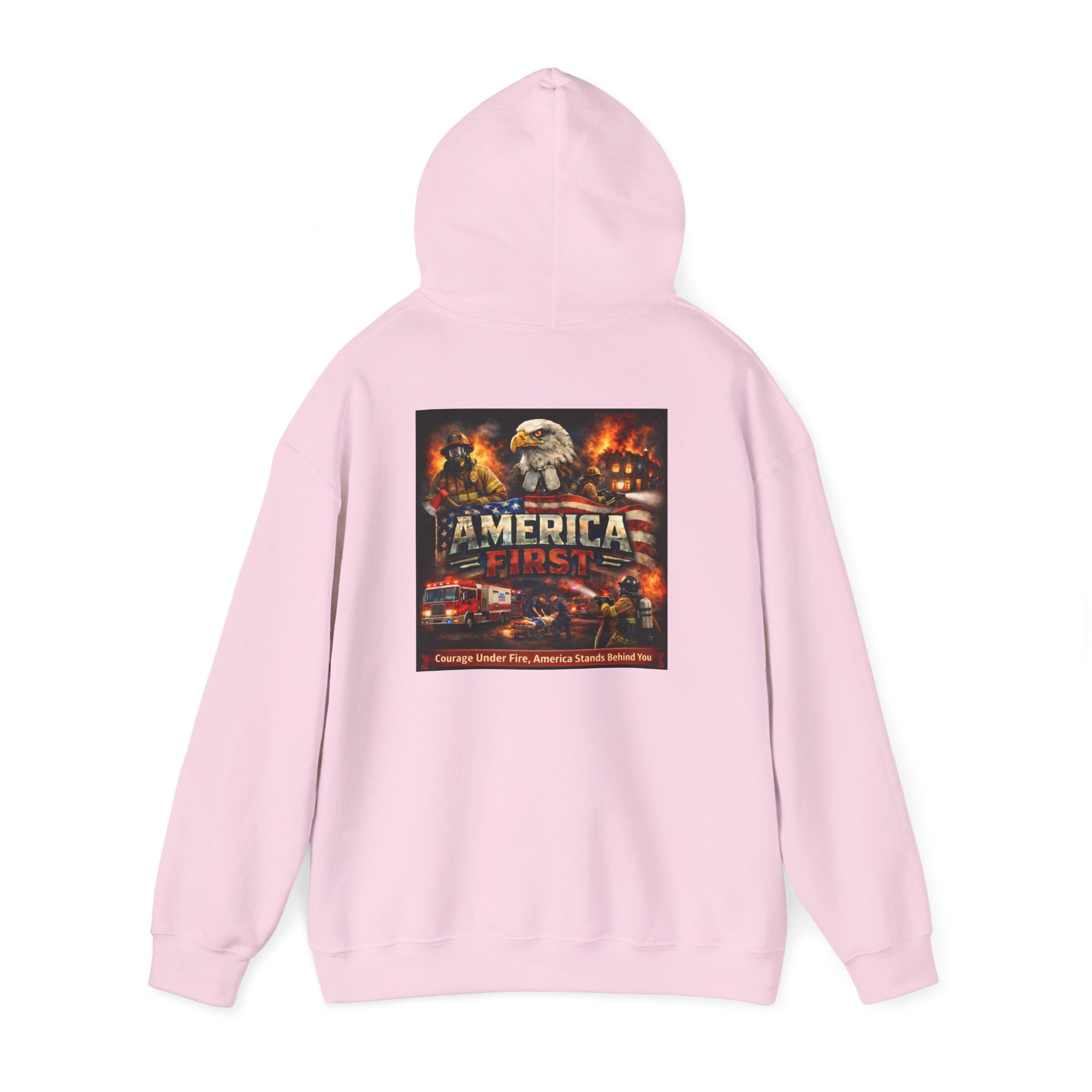 Hoodie - America First Firefighter Series
