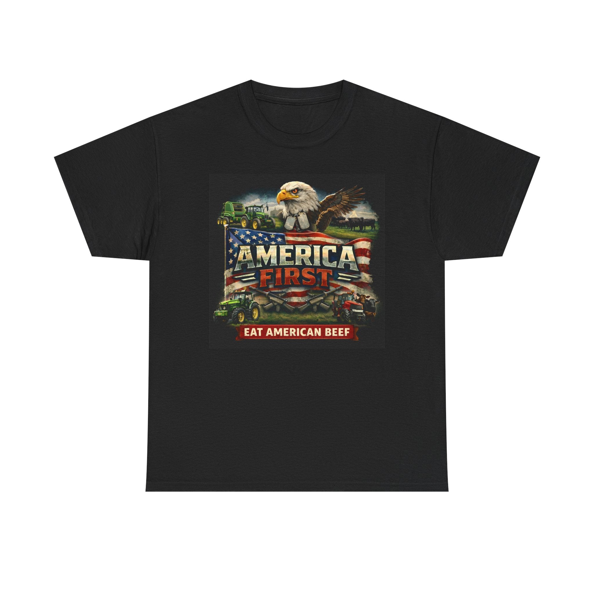 T-Shirt - America First Rancher Eat Beef Series