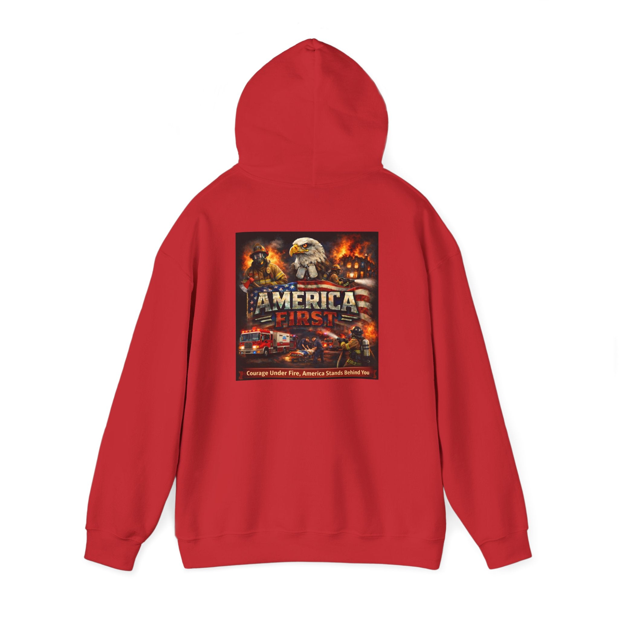 Hoodie - America First Firefighter Series