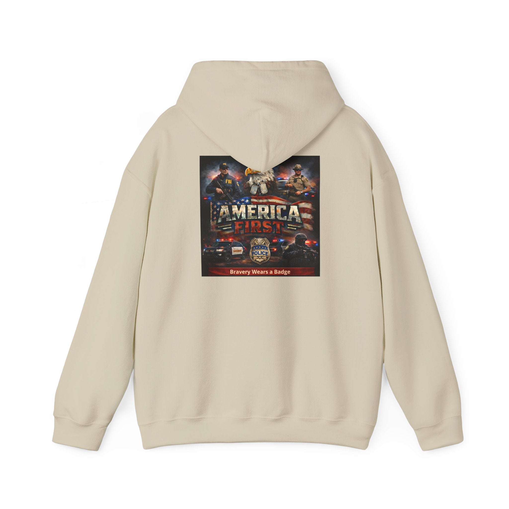 Hoodie - America First Law Enforcement Series