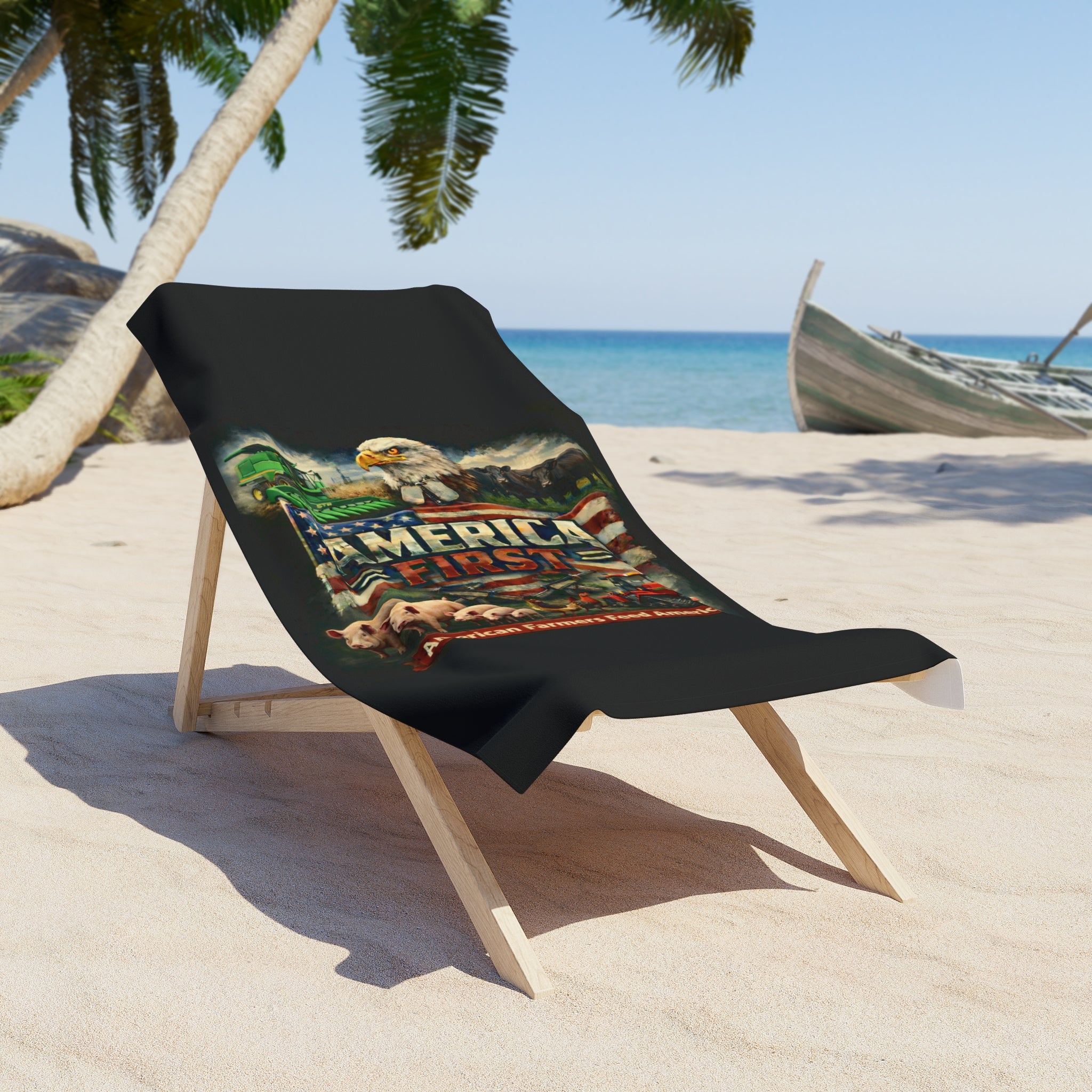 Beach Towel – America First Mixed Farm Series