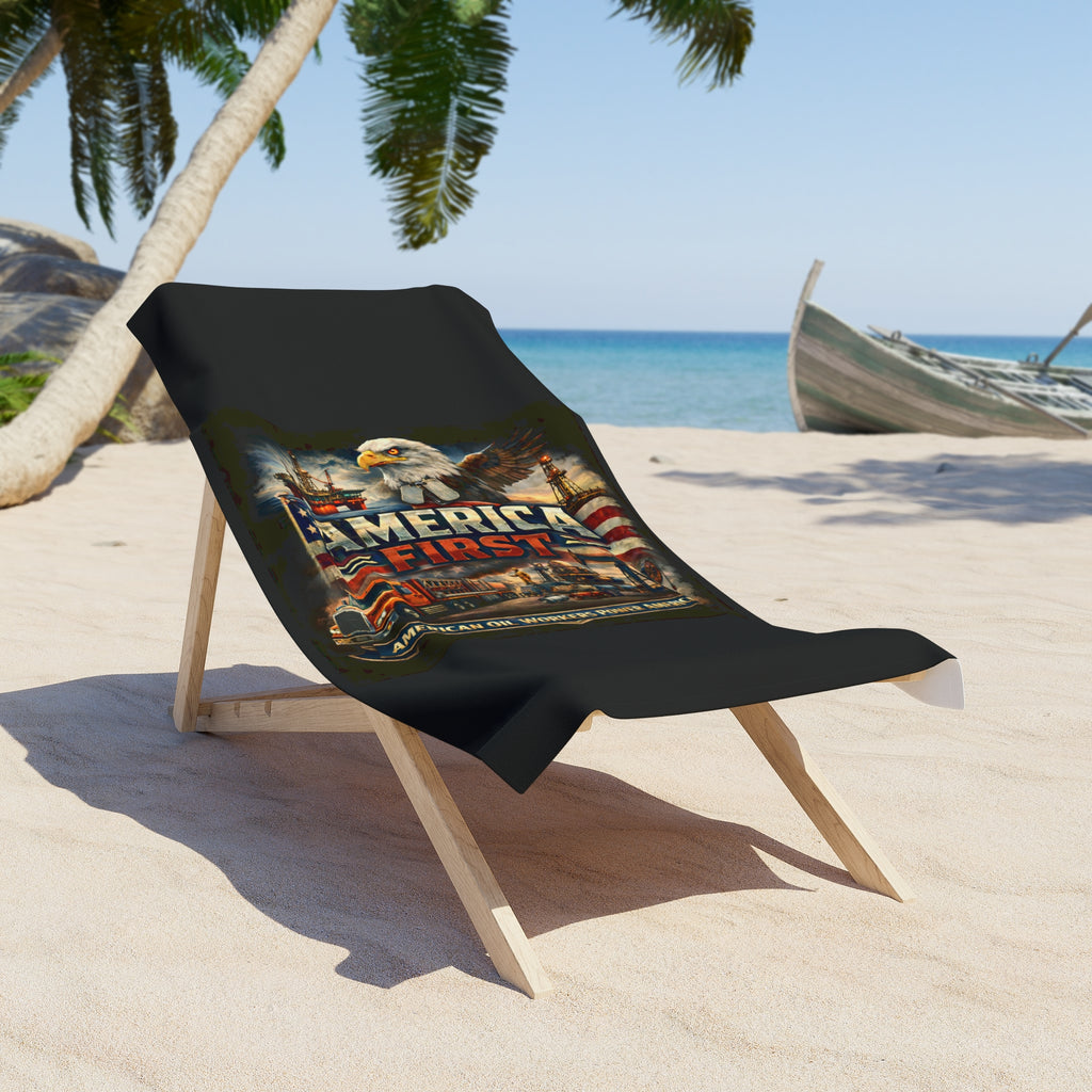 Beach Towel – America First Oilfield Series