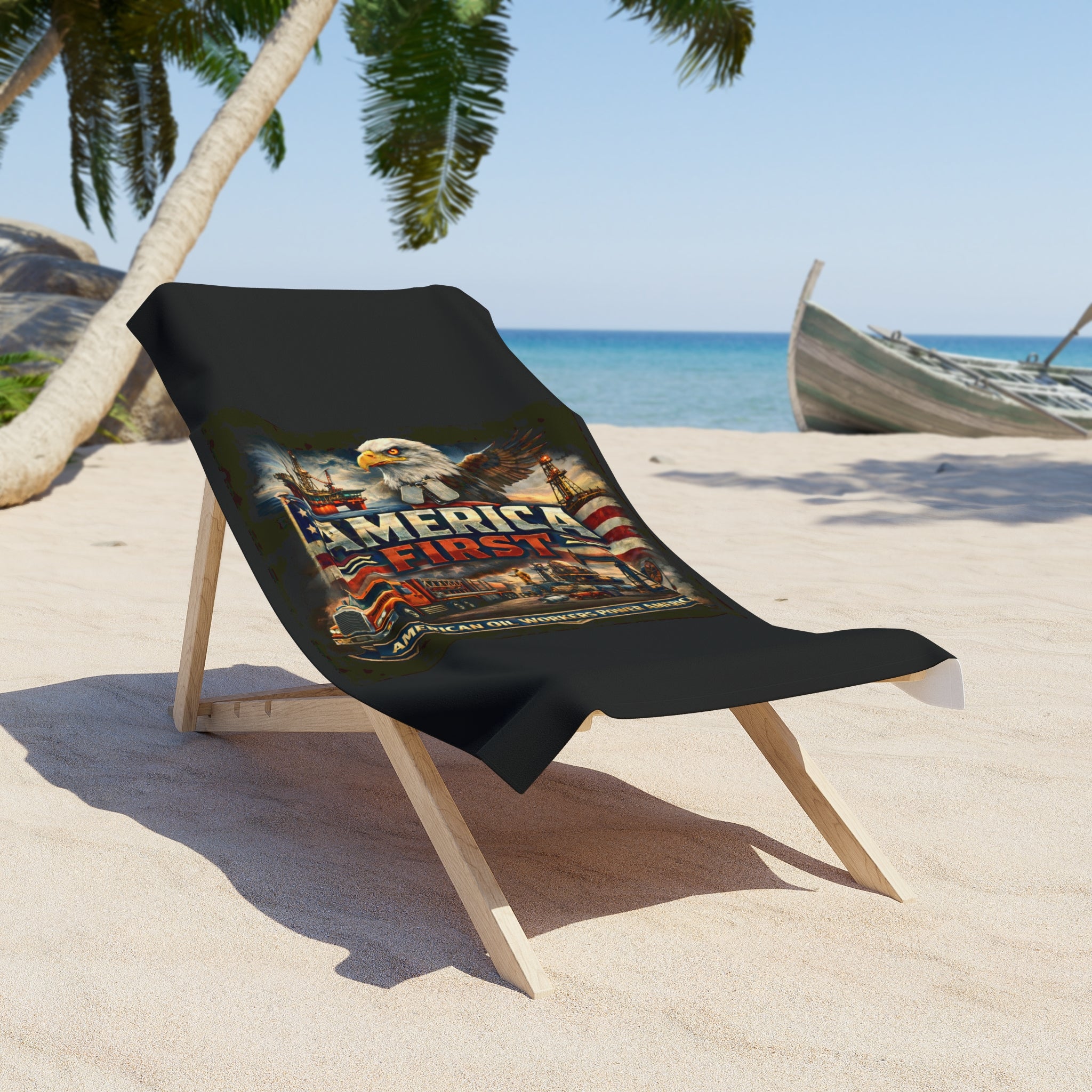 Beach Towel – America First Oilfield Series