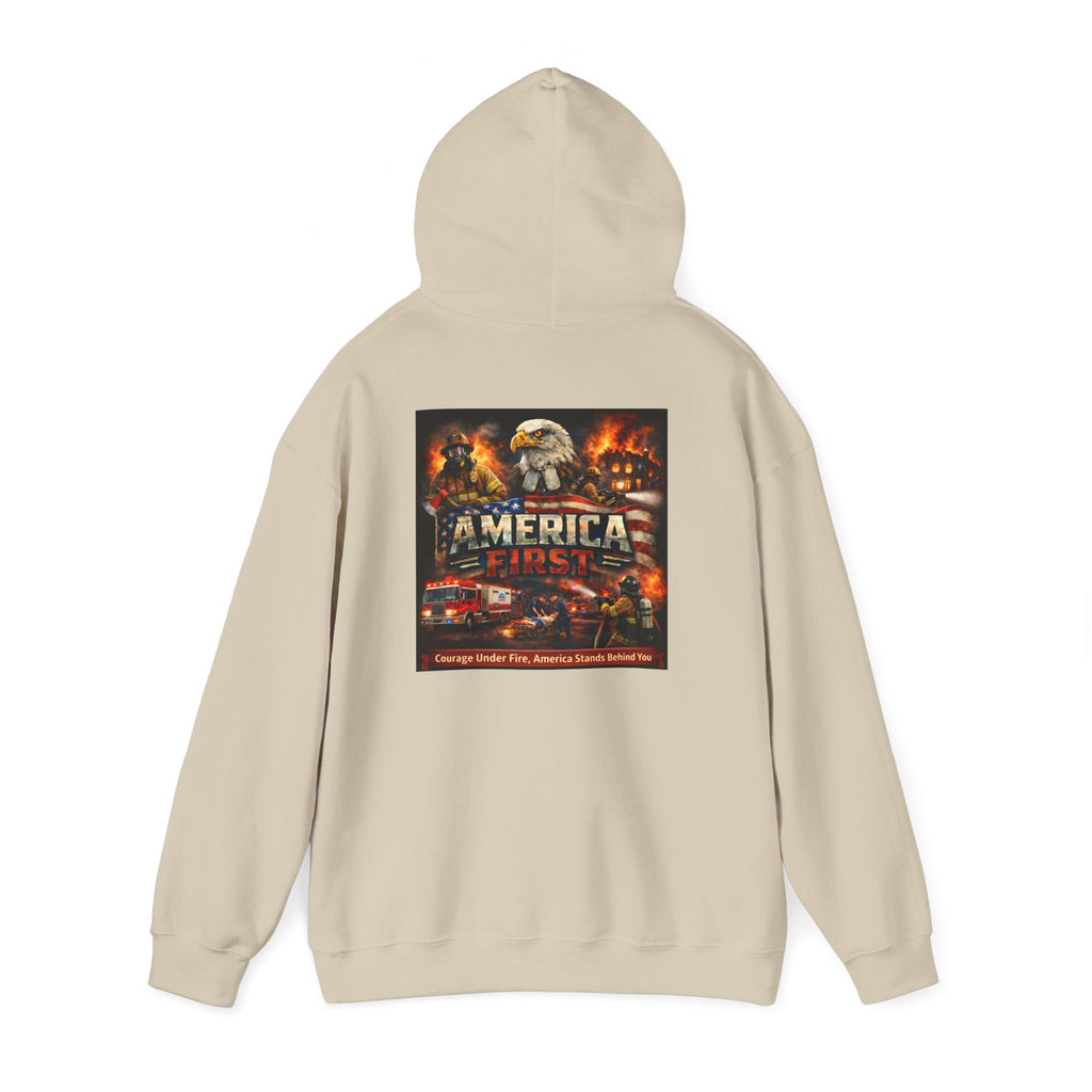 Hoodie - America First Firefighter Series
