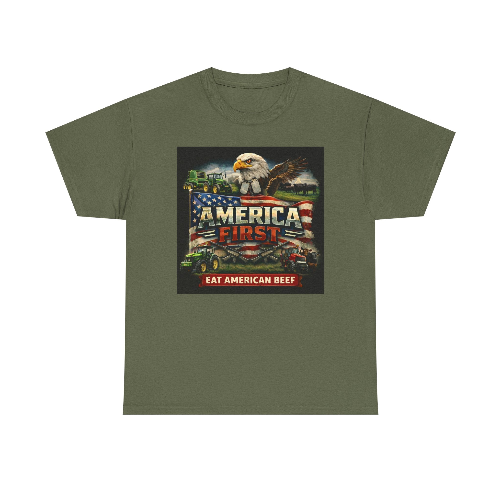 T-Shirt - America First Rancher Eat Beef Series
