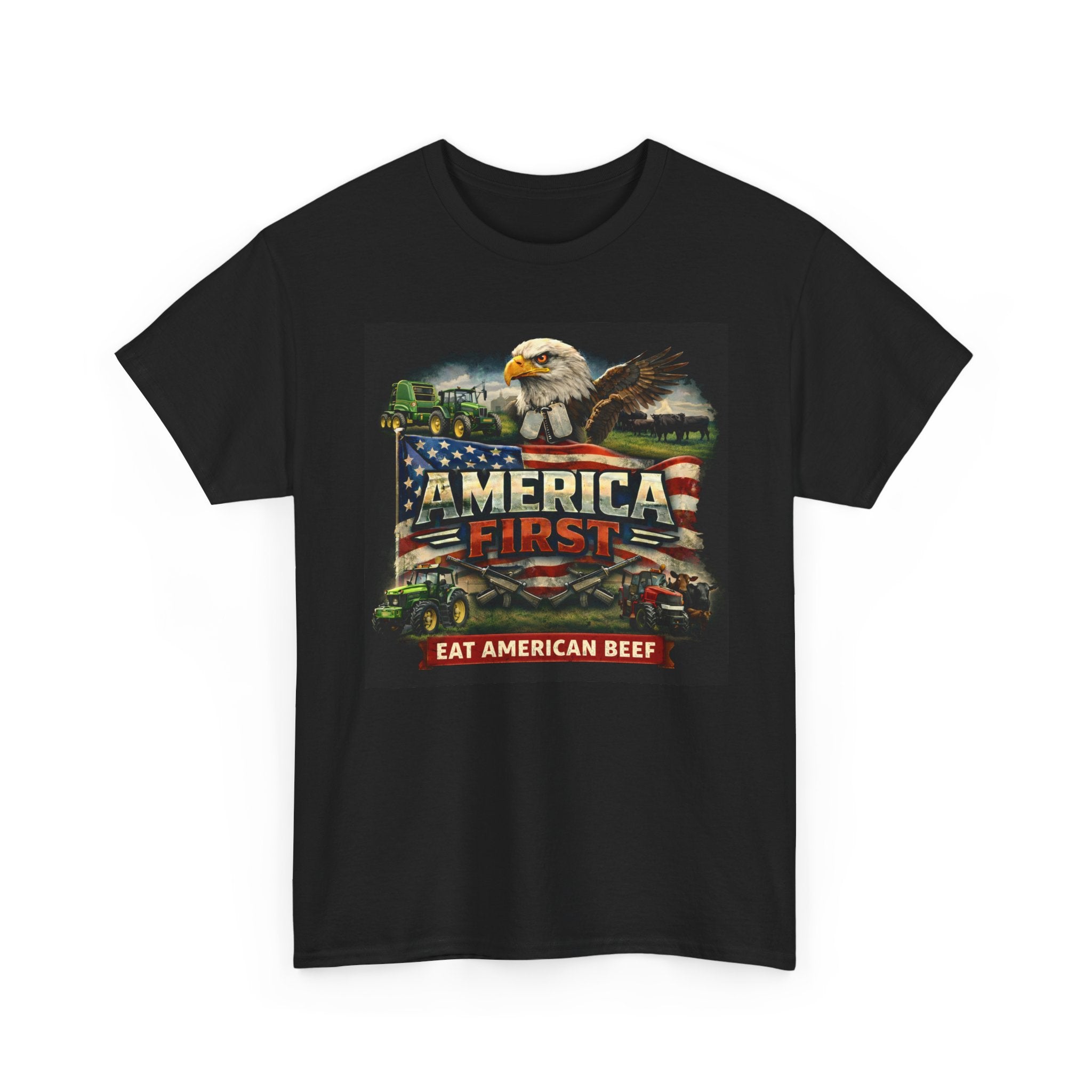 T-Shirt - America First Rancher Eat Beef Series