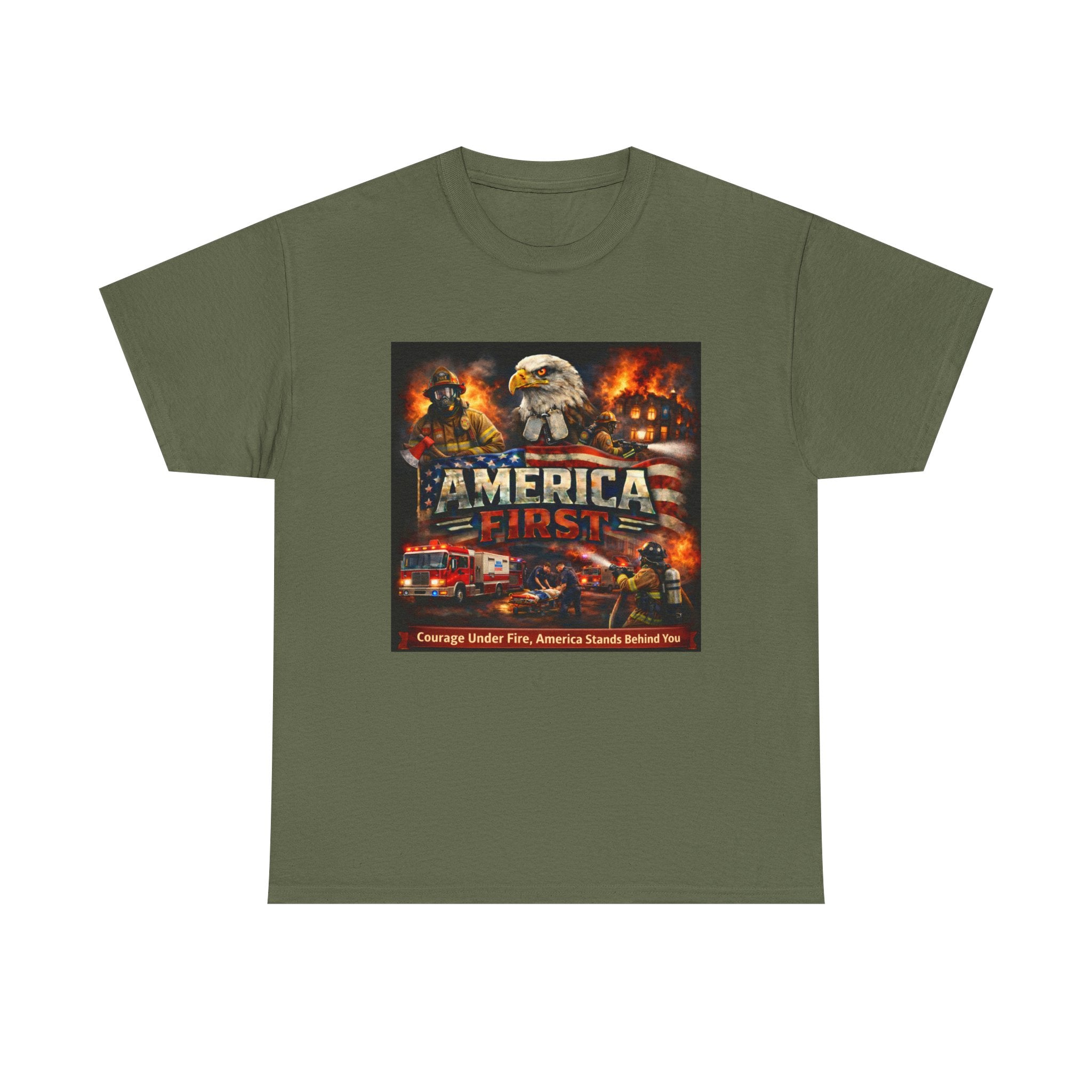 T-Shirt - America First Firefighter Series