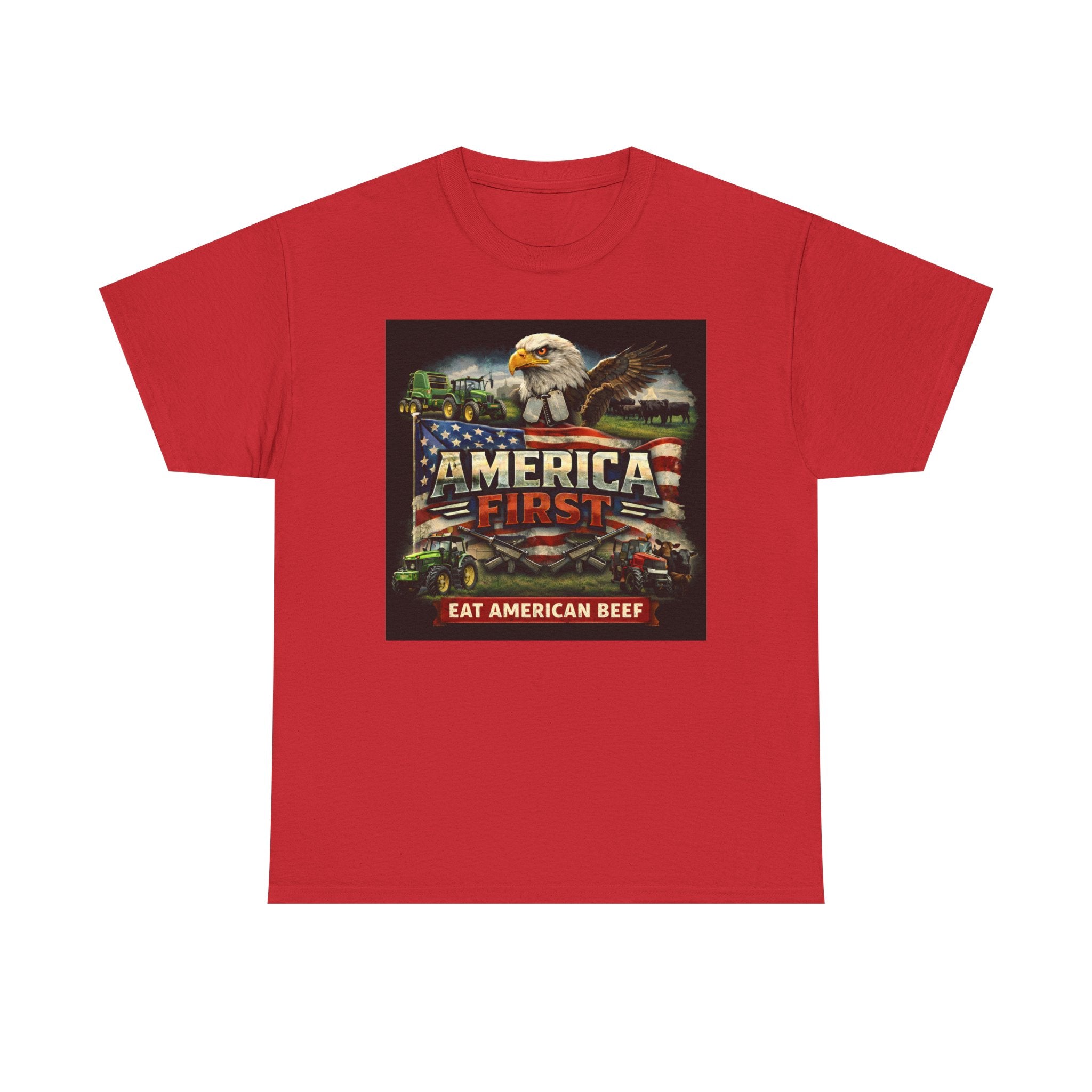 T-Shirt - America First Rancher Eat Beef Series