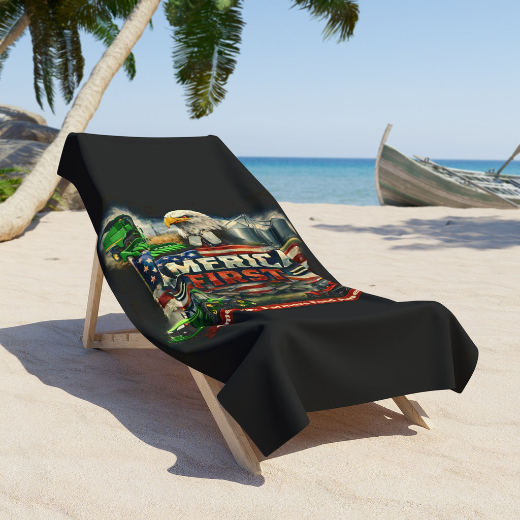 Beach Towel – America First Grain Farm Series