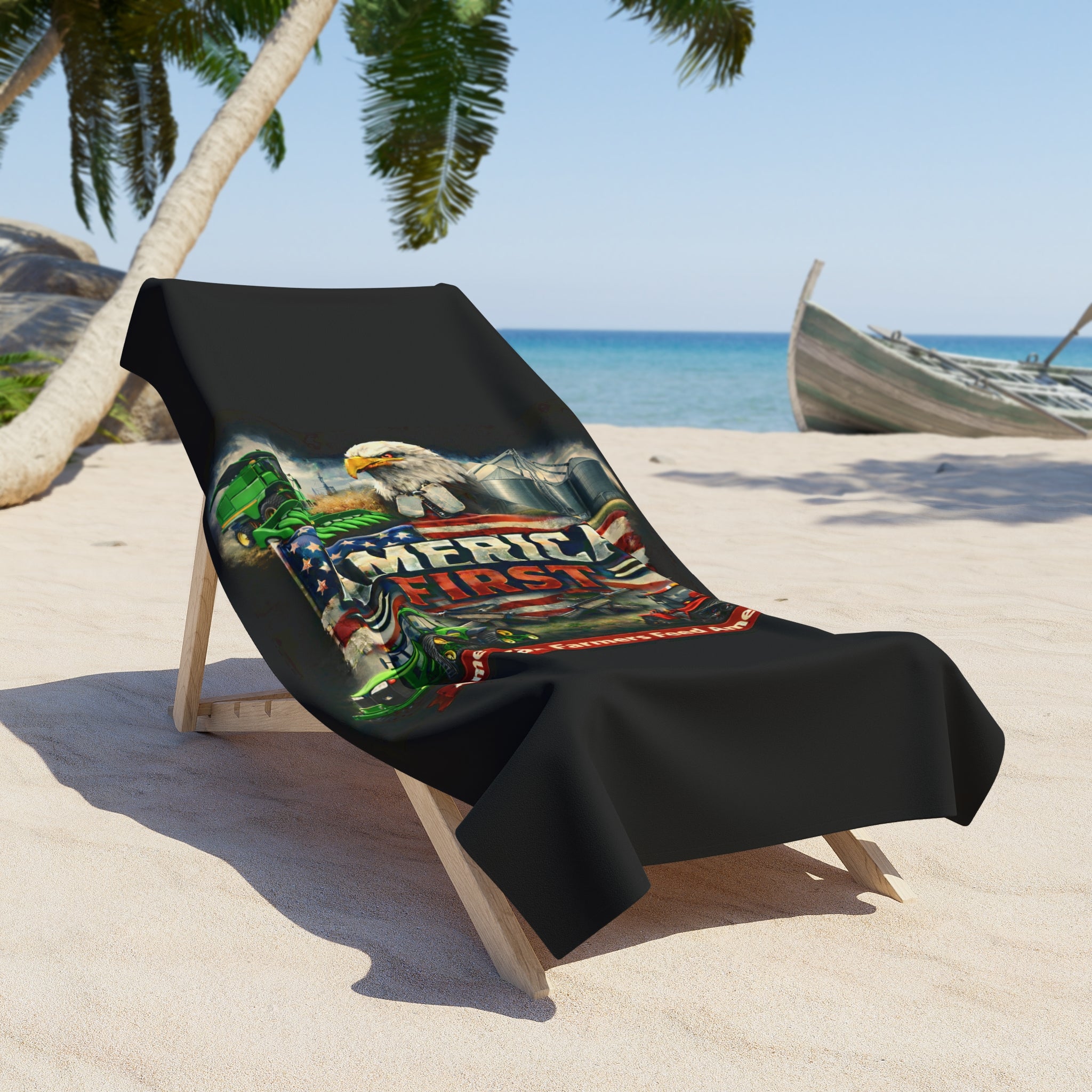 Beach Towel – America First Grain Farm Series