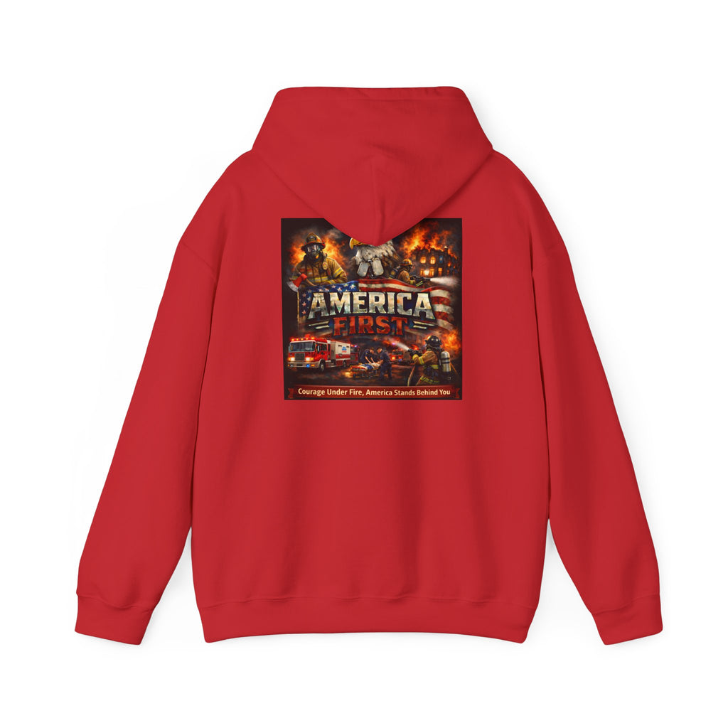Hoodie - America First Firefighter Series