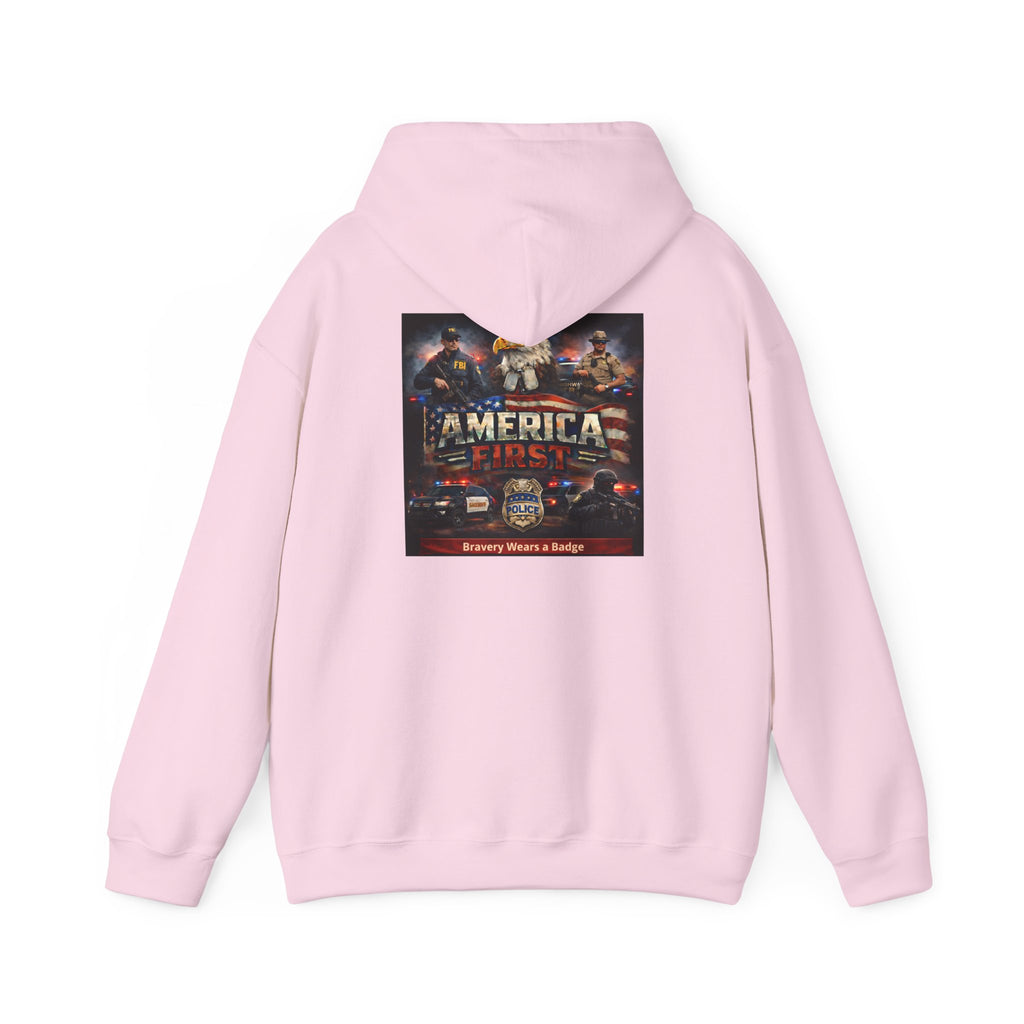 Hoodie - America First Law Enforcement Series