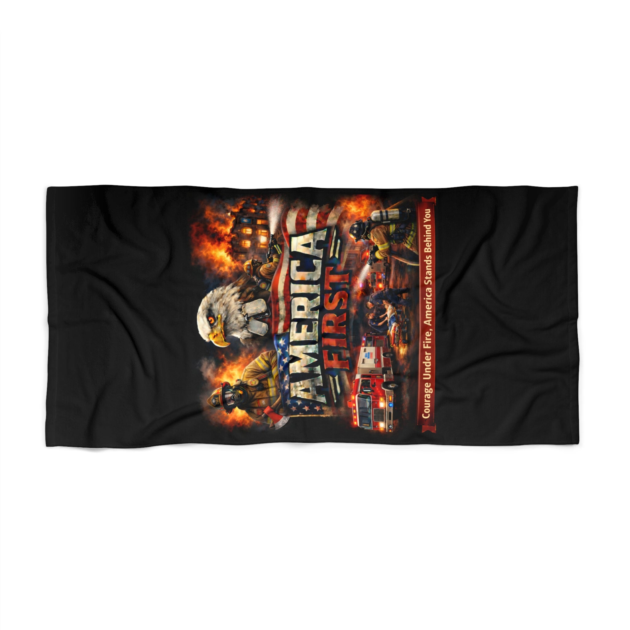 Beach Towel – America First Firefighter Series