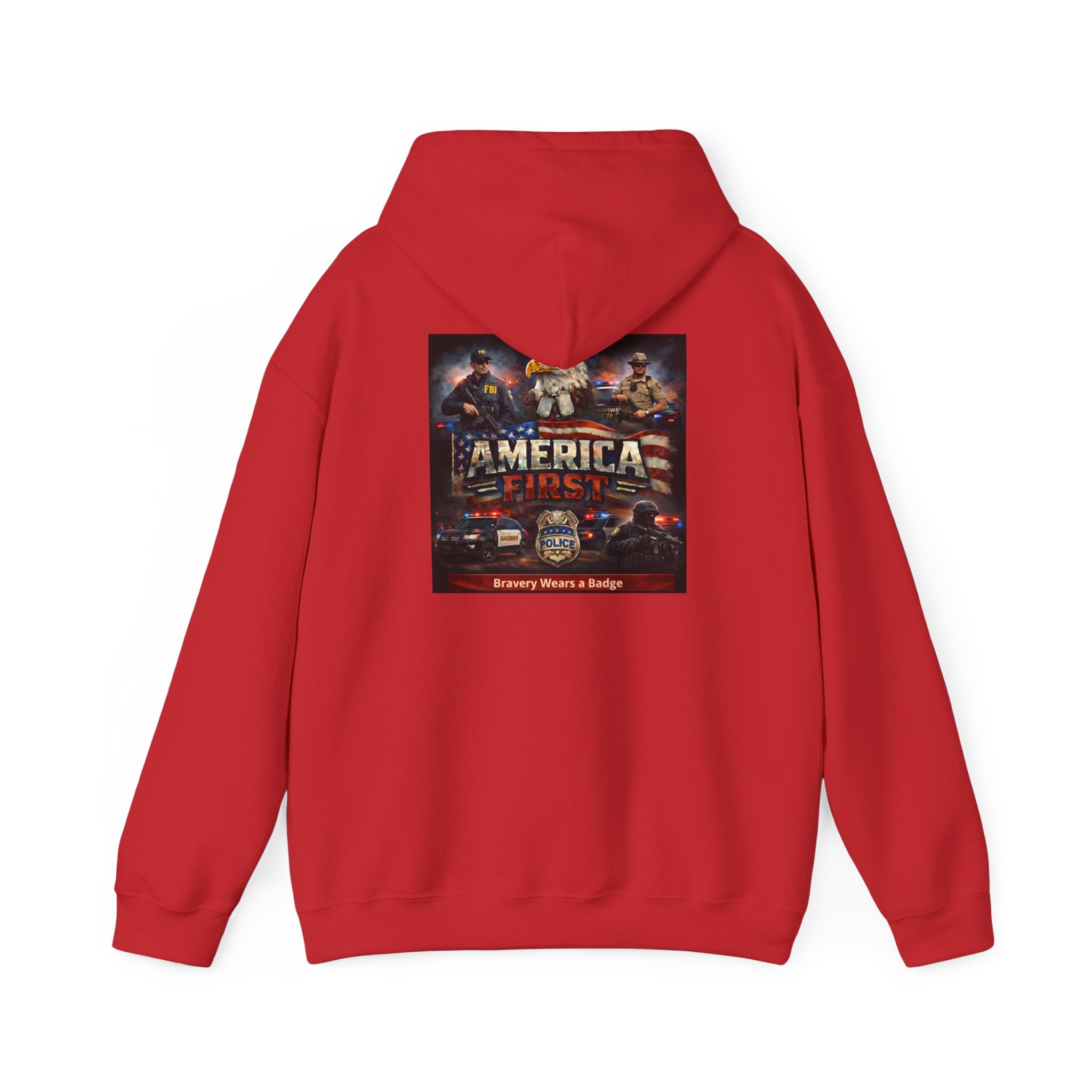 Hoodie - America First Law Enforcement Series