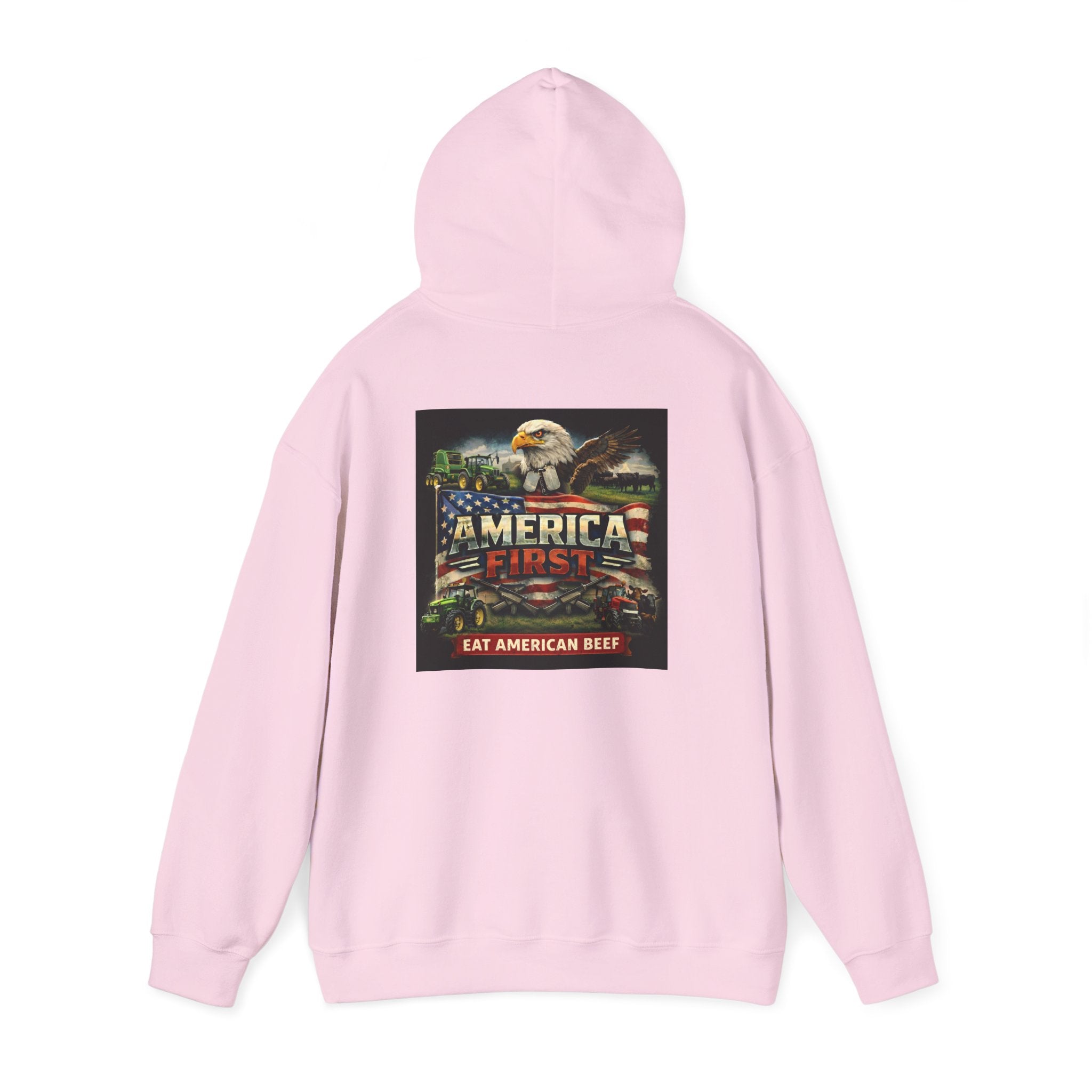 Hoodie - America First Rancher Eat Beef Series