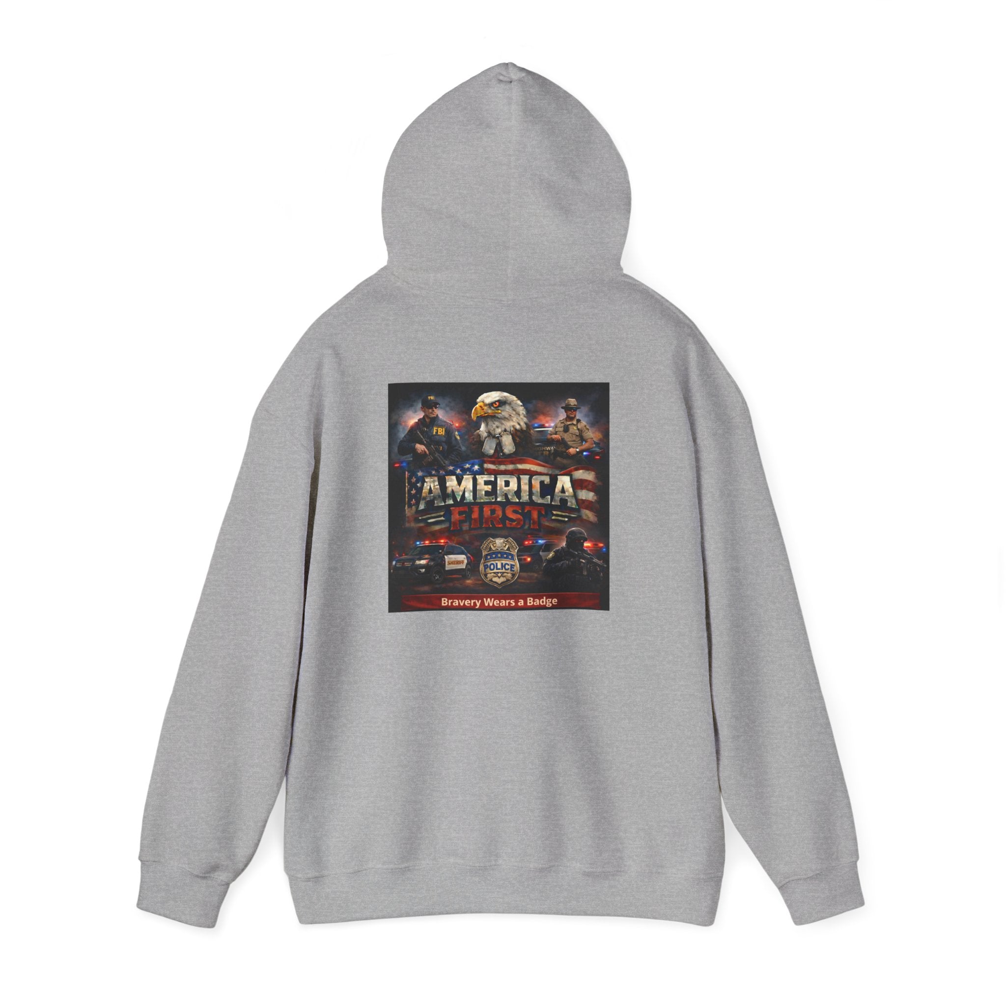 Hoodie - America First Law Enforcement Series