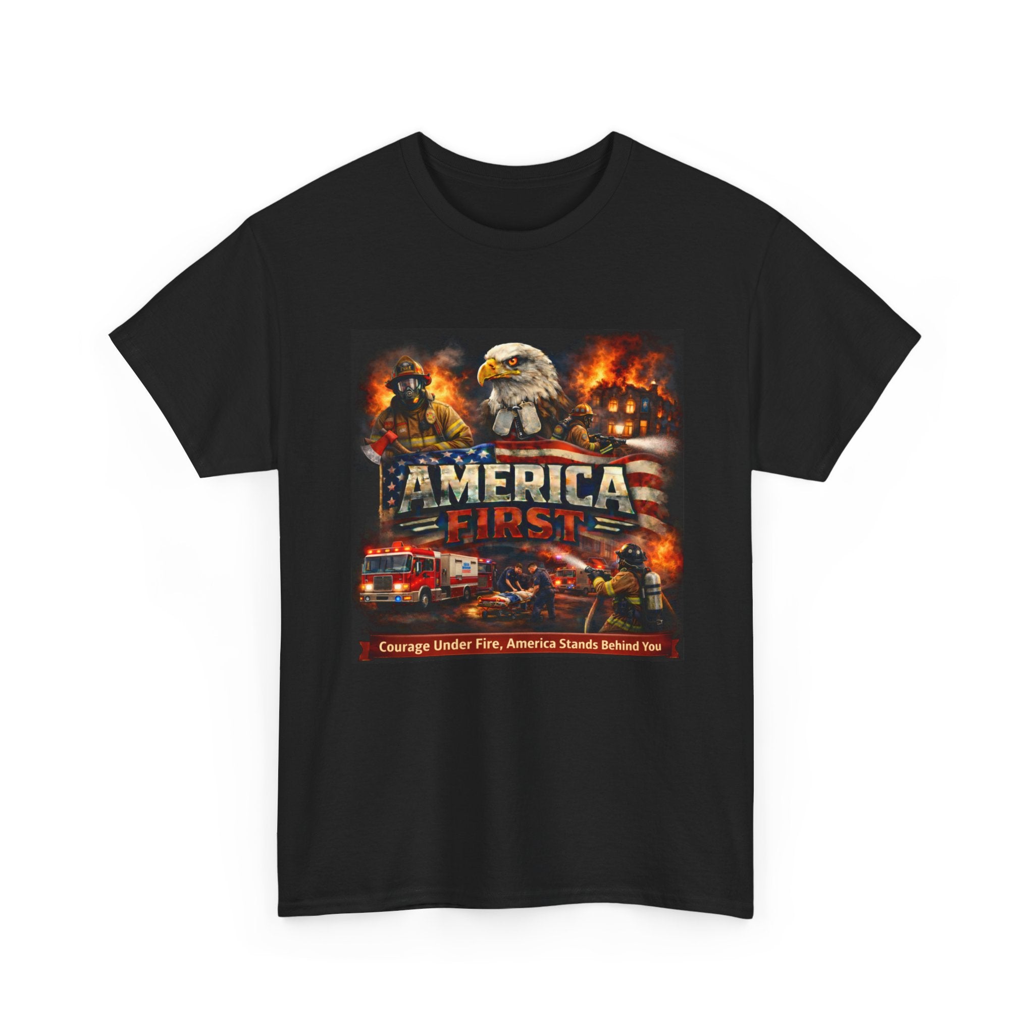 T-Shirt - America First Firefighter Series