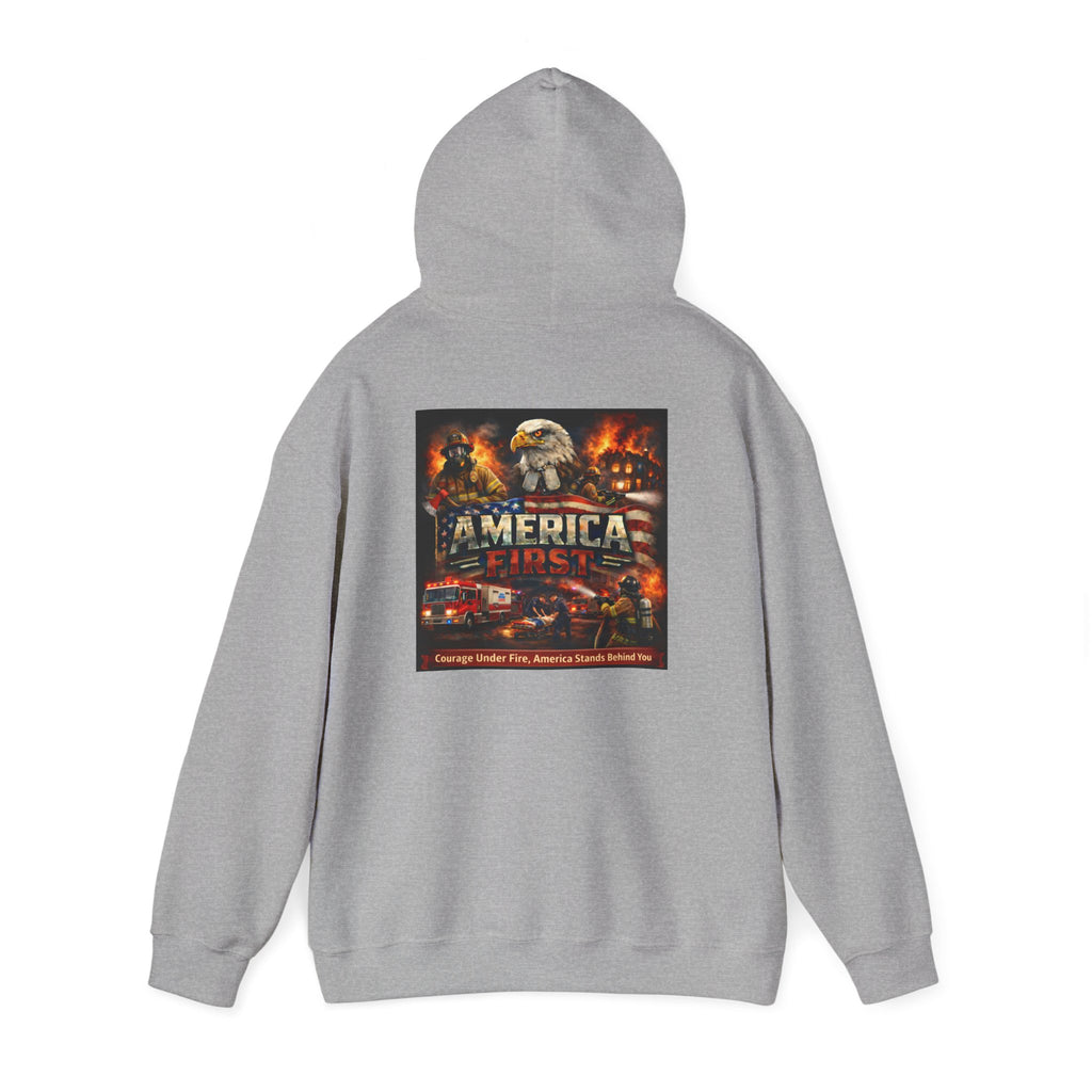 Hoodie - America First Firefighter Series