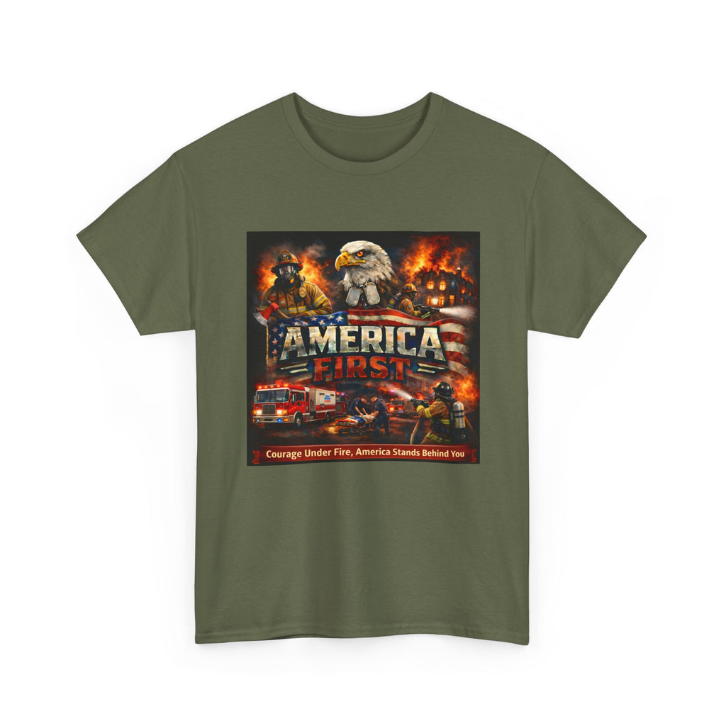 T-Shirt - America First Firefighter Series