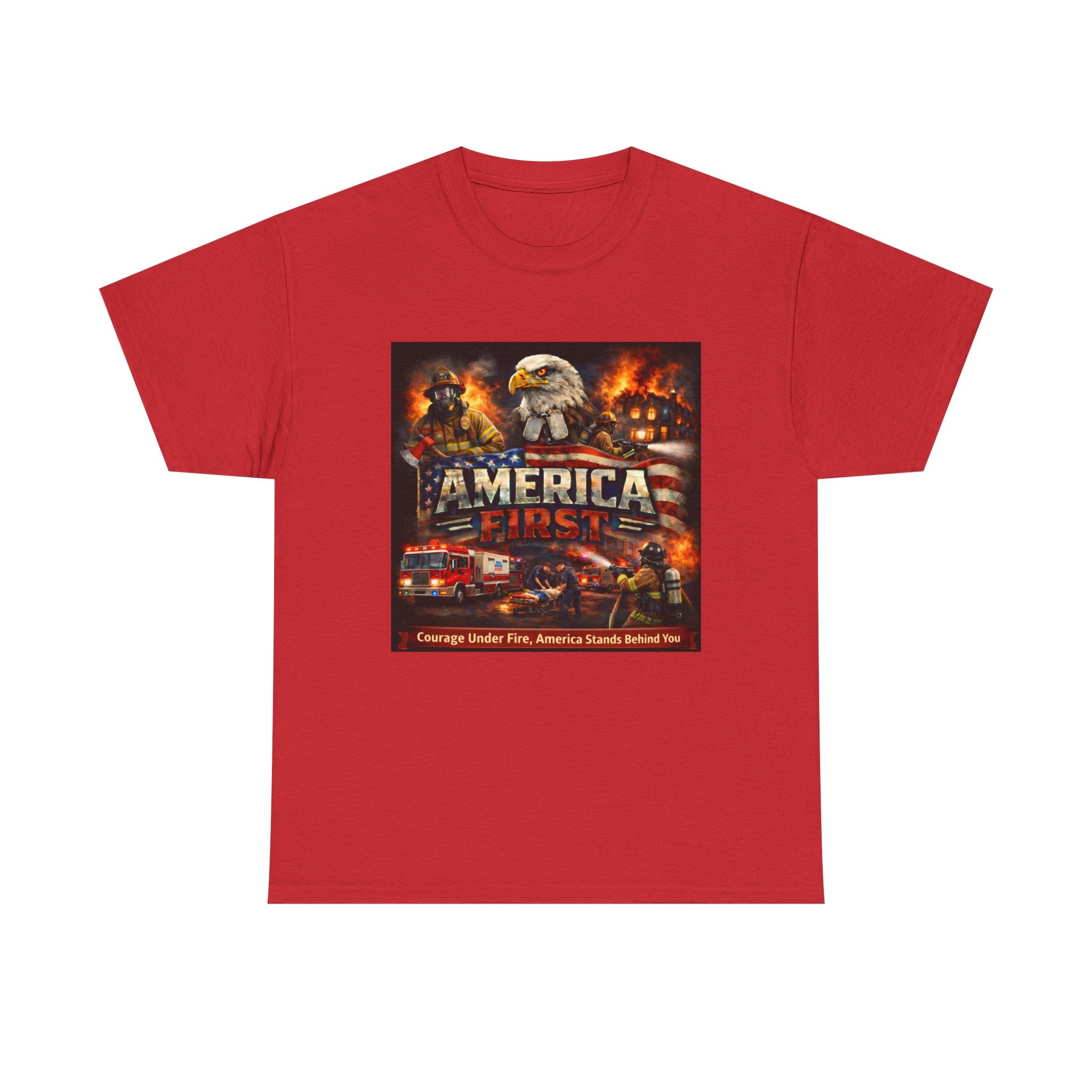 T-Shirt - America First Firefighter Series