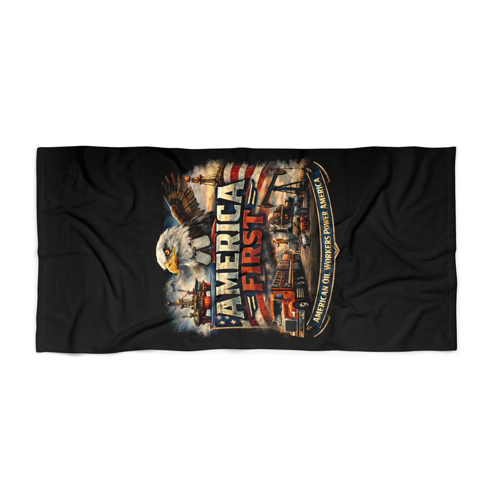 Beach Towel – America First Oilfield Series