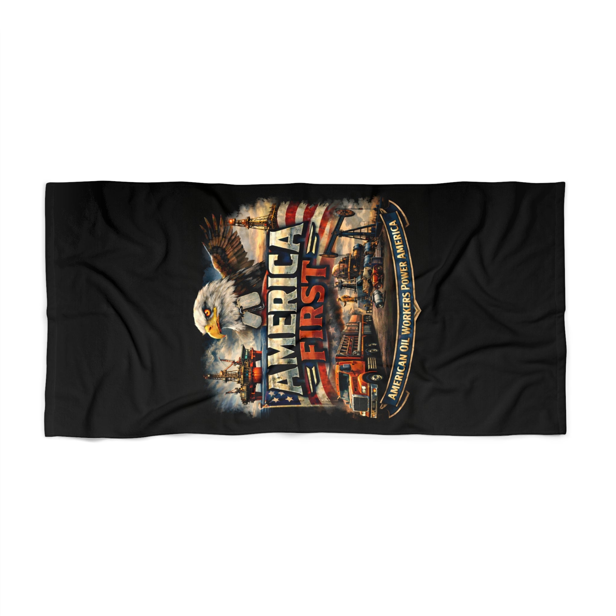 Beach Towel – America First Oilfield Series