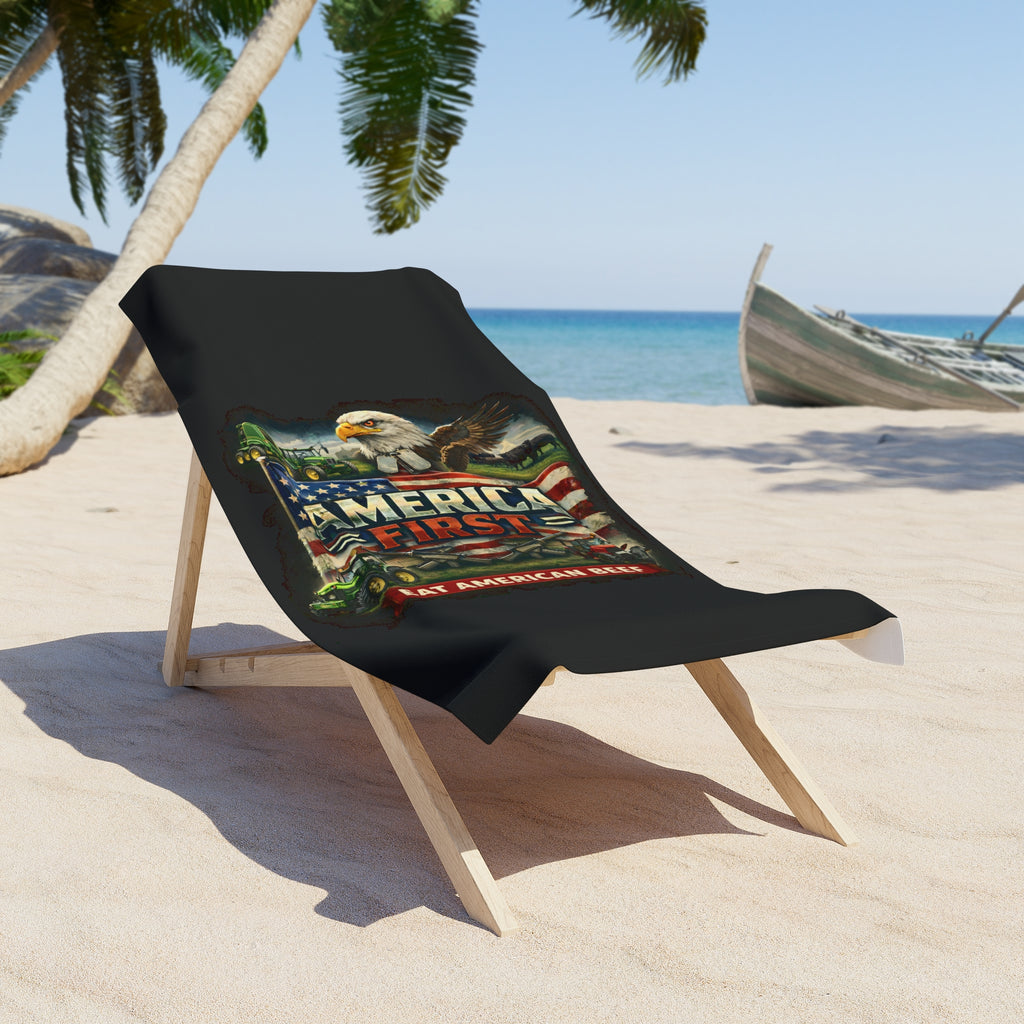 Beach Towel – America First Rancher Eat Beef Series