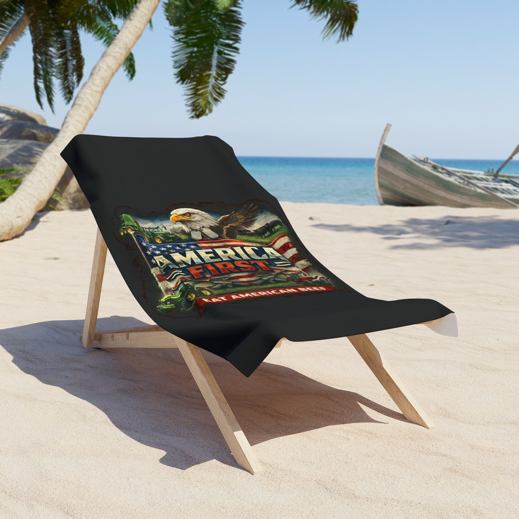 Beach Towel – America First Rancher Eat Beef Series